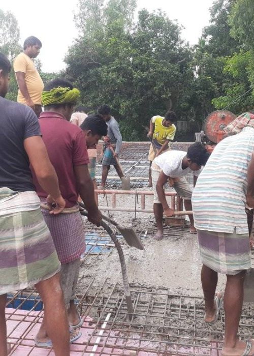 Work Progress of the Mosque Roof